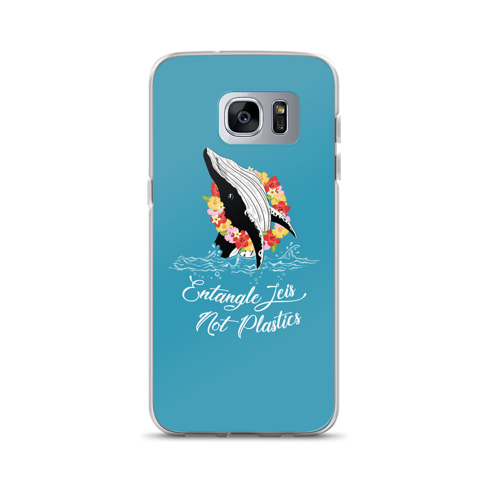 Entangle Leis Samsung Case Blue - Splashing Apparel