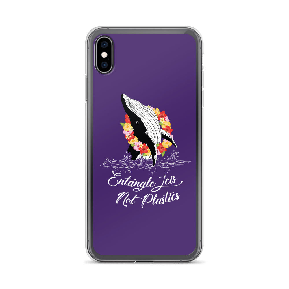 Entangle Leis Not Plastics iPhone Case Purple - Splashing Apparel