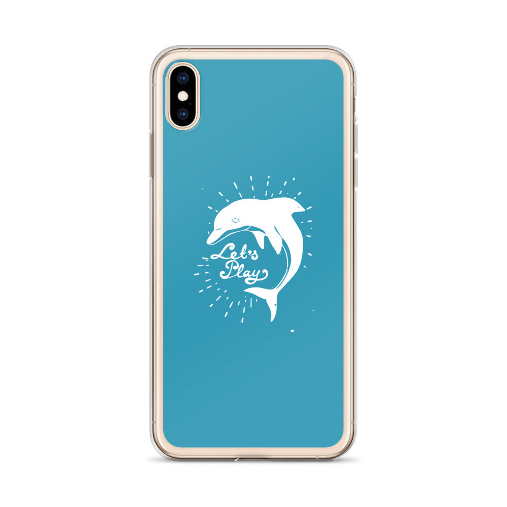 Let's Play iPhone Case Blue - Splashing Apparel