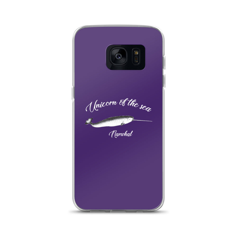 Unicorn of the Sea Samsung Case Purple - Splashing Apparel