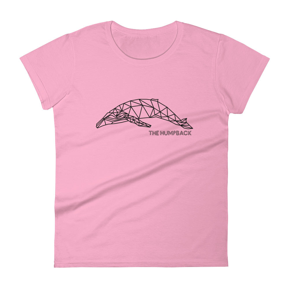 Geometric Humpback Whale Women's Shirt - Splashing Apparel