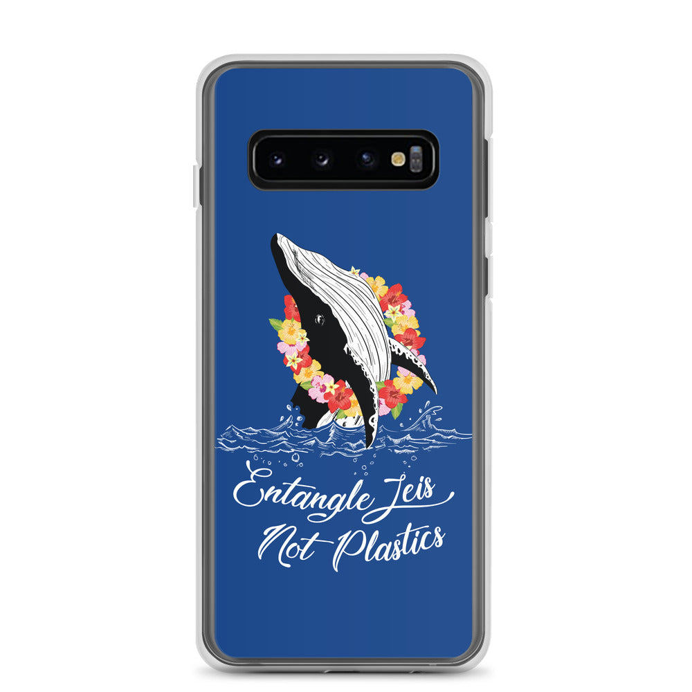 Entangle Leis Samsung Case Dark Blue - Splashing Apparel