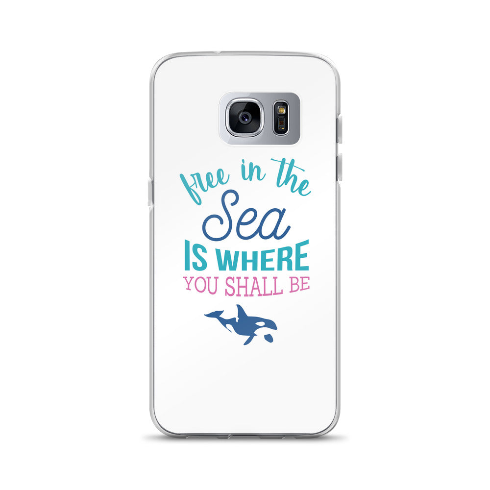 Free in the Sea Samsung Case - Splashing Apparel