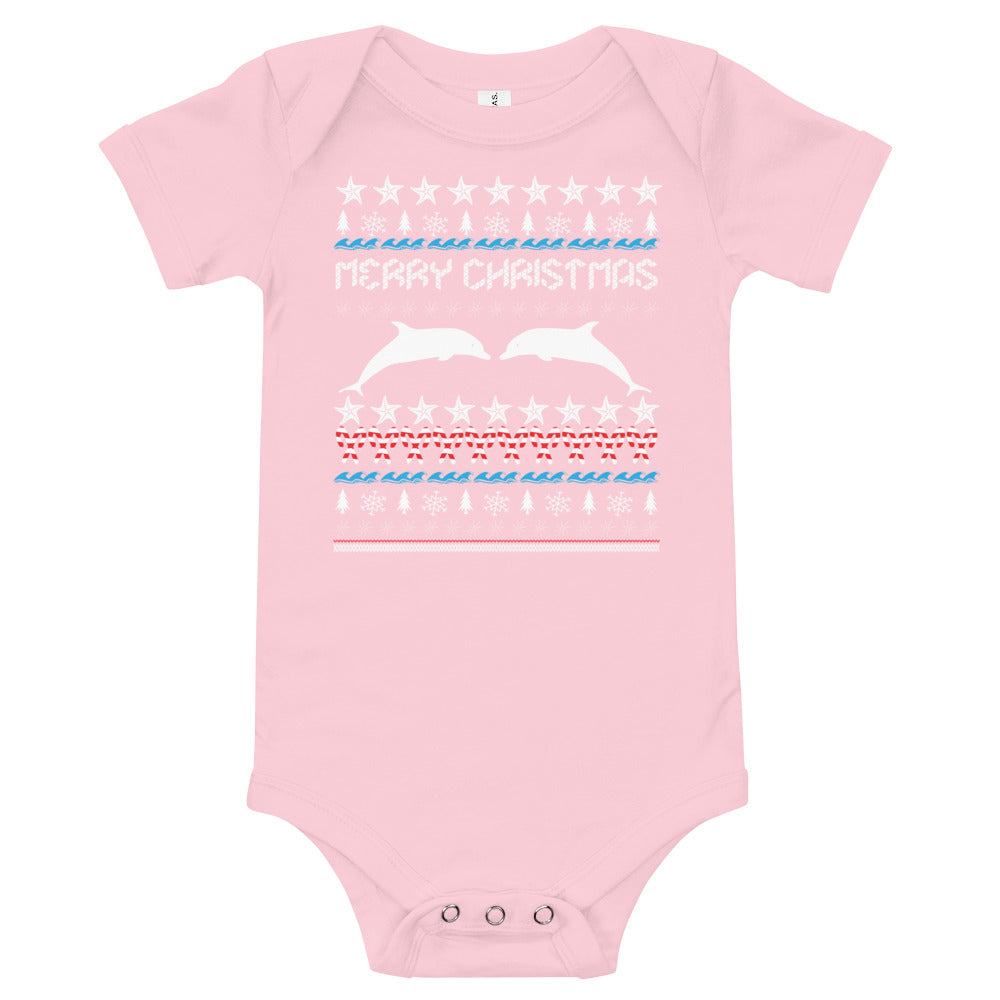 Christmas Dolphin Baby - Splashing Apparel