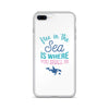 Free in the Sea iPhone Case White - Splashing Apparel