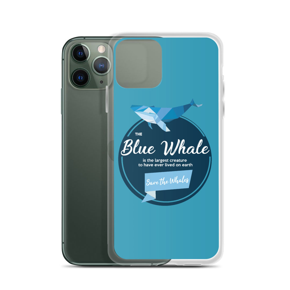 Blue Whale iPhone Case Blue - Splashing Apparel
