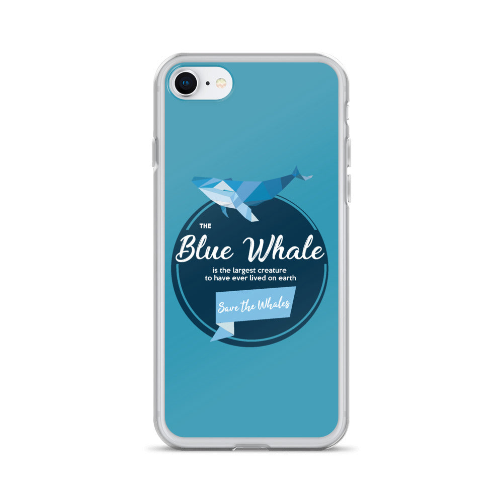 Blue Whale iPhone Case Blue - Splashing Apparel