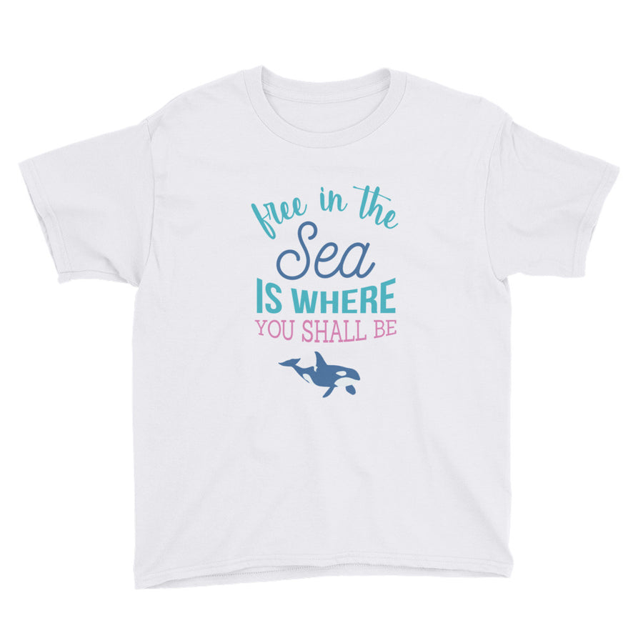 Free in the Sea Kids Shirt - Splashing Apparel