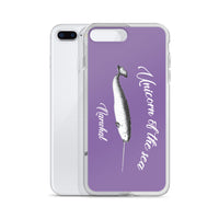 Unicorn of the Sea iPhone Case Purple - Splashing Apparel