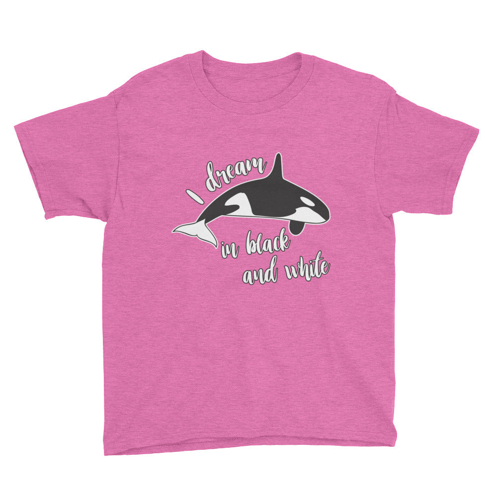 Dream in Black and White Kids Shirt - Splashing Apparel