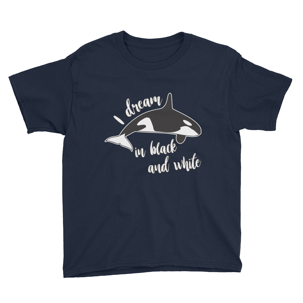Dream in Black and White Kids Shirt - Splashing Apparel