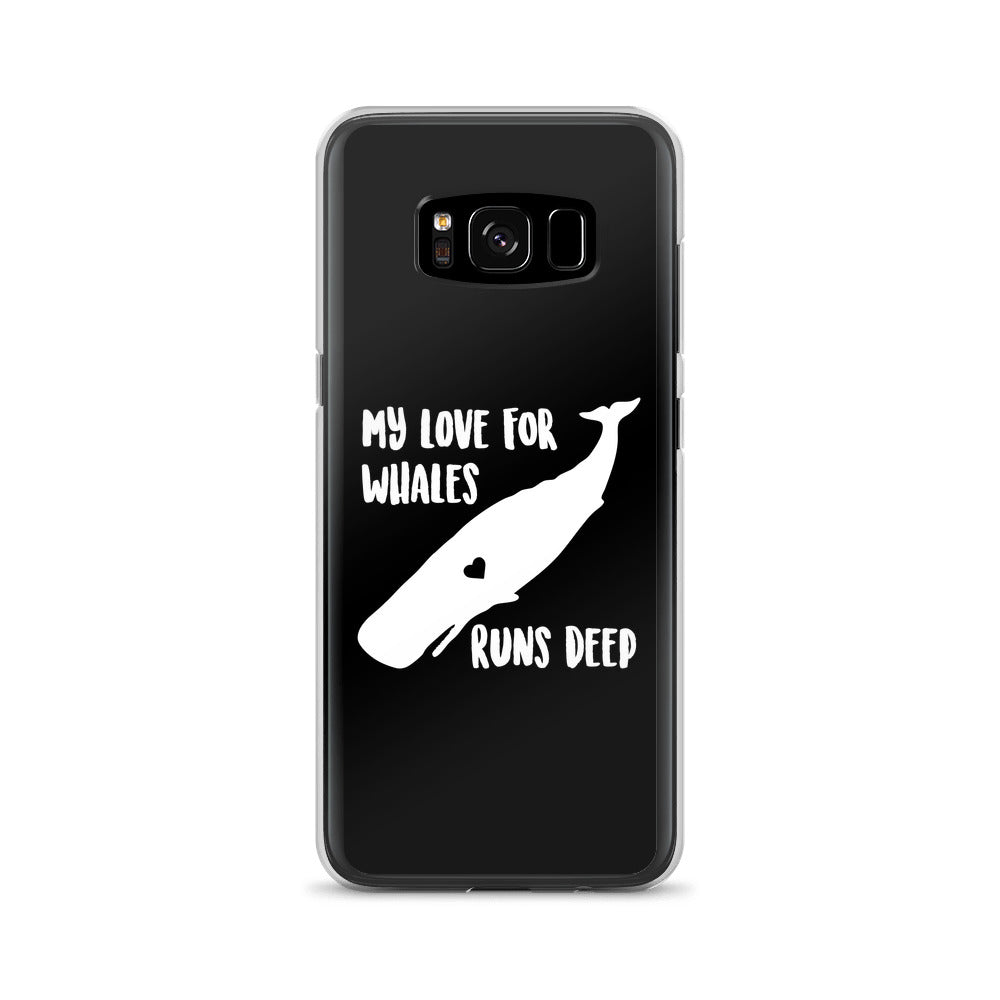 My Love Runs Deep Samsung Case Black - Splashing Apparel