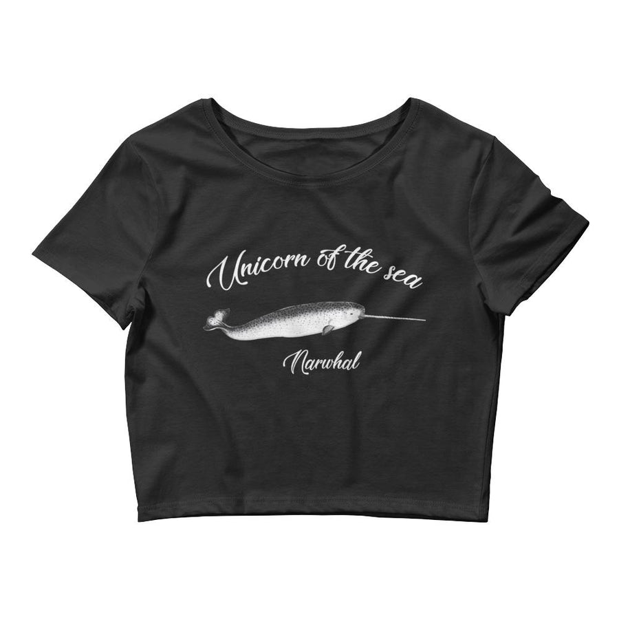 Unicorn of the Sea Women’s Crop Tee - Splashing Apparel