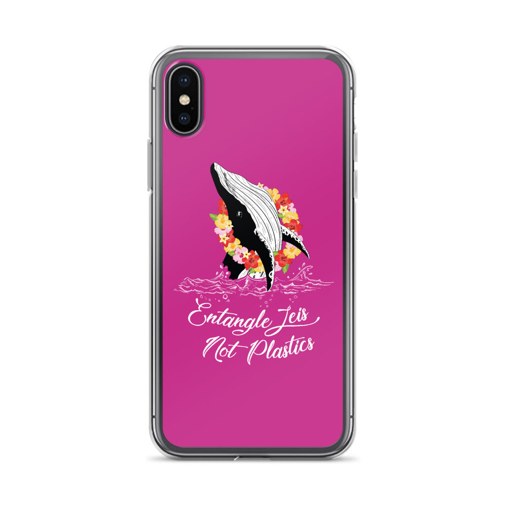 Entangle Leis Not Plastics iPhone Case Pink - Splashing Apparel