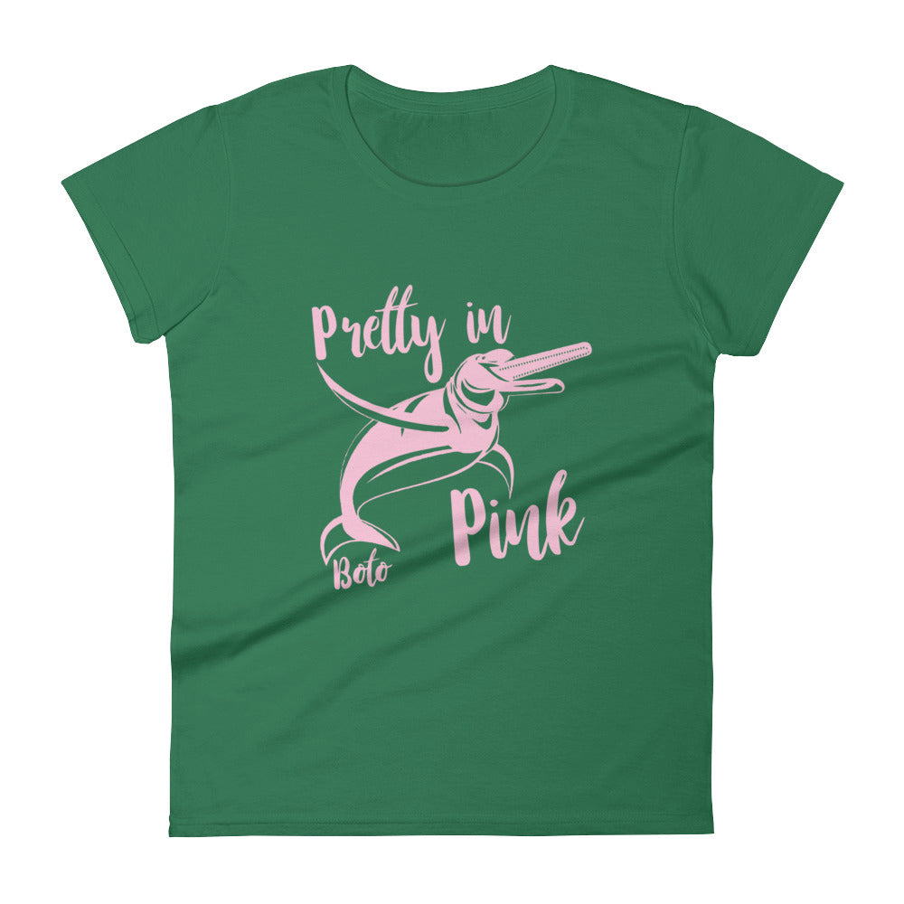 Pretty in Pink Boto Dolphin Women's Shirt - Splashing Apparel