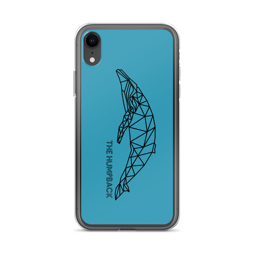 Geometric Humpback iPhone Case Blue - Splashing Apparel