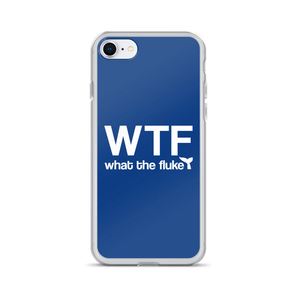 What the Fluke iPhone Case Dark Blue - Splashing Apparel