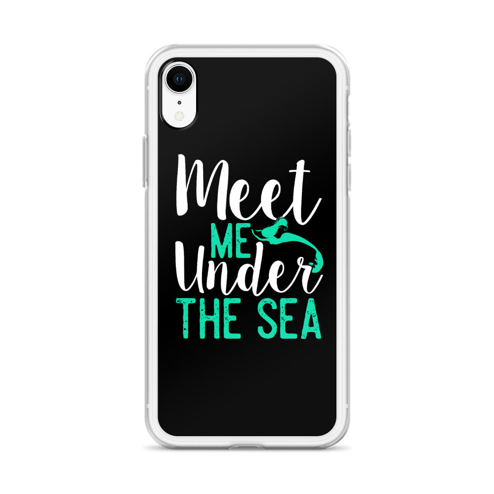 Meet Me Under the Sea iPhone Case Black - Splashing Apparel