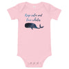 Keep Calm and Love Whales Baby Onesie