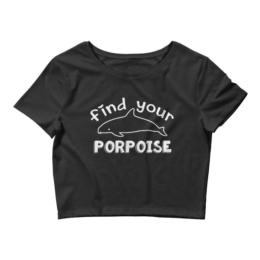 Find Your Porpoise Women’s Crop Tee - Splashing Apparel