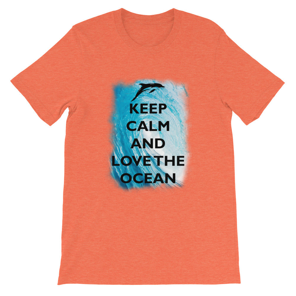 Keep Calm and Love the Ocean Shirt - Splashing Apparel