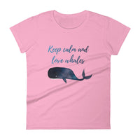 Keep Calm Love Whales Women's Shirt