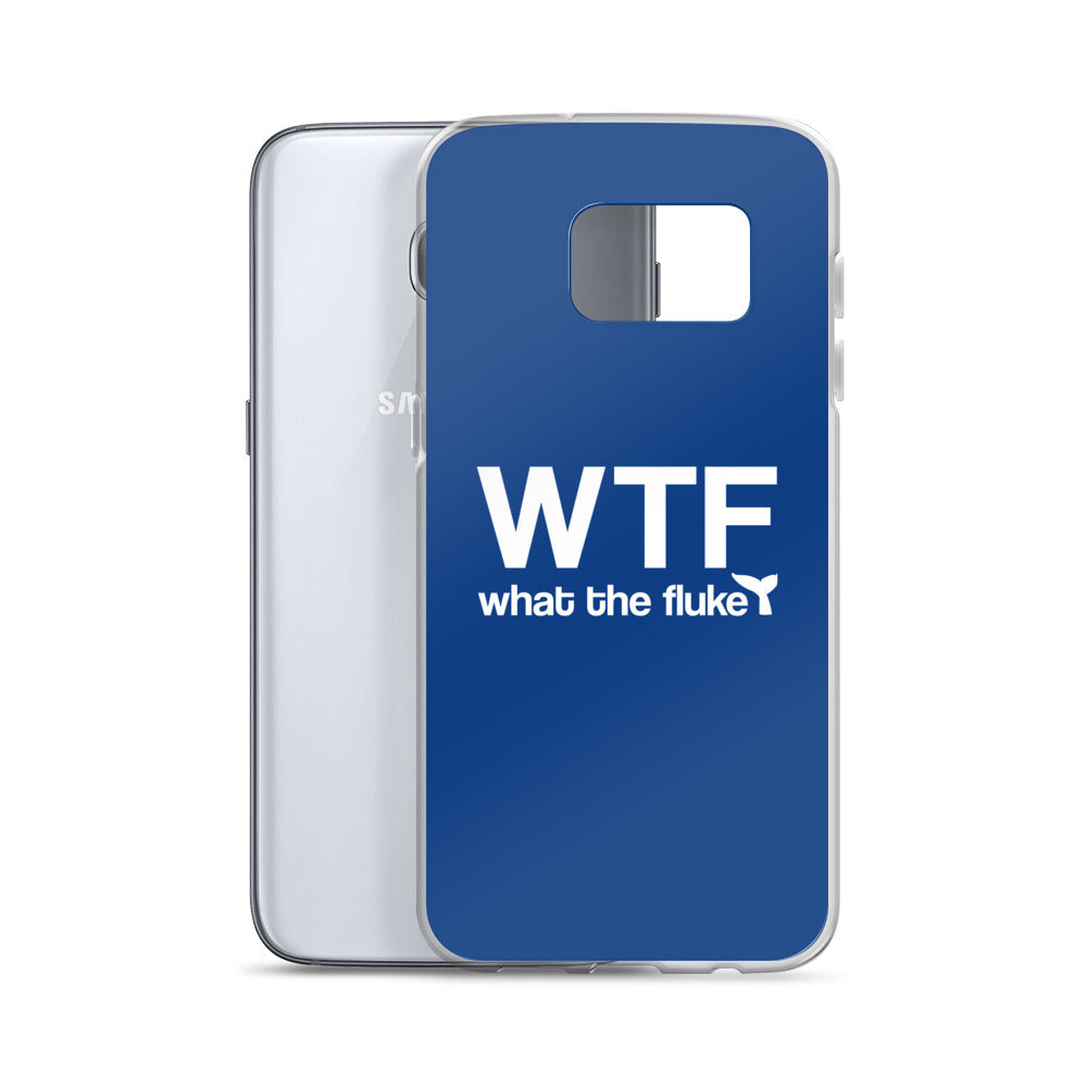 What the Fluke Samsung Case Dark Blue - Splashing Apparel