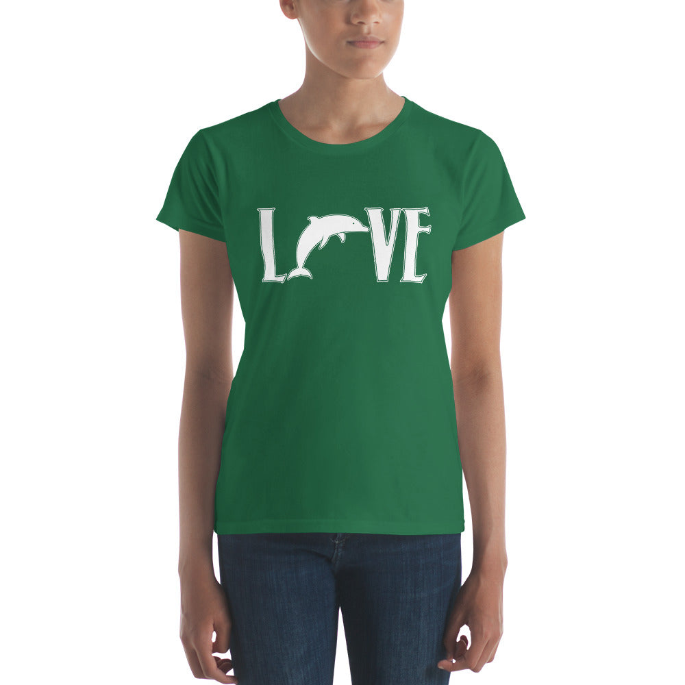 Love Dolphins Women's Shirt - Splashing Apparel