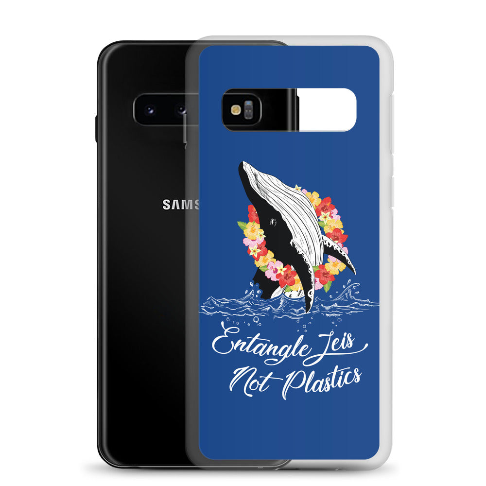 Entangle Leis Samsung Case Dark Blue - Splashing Apparel