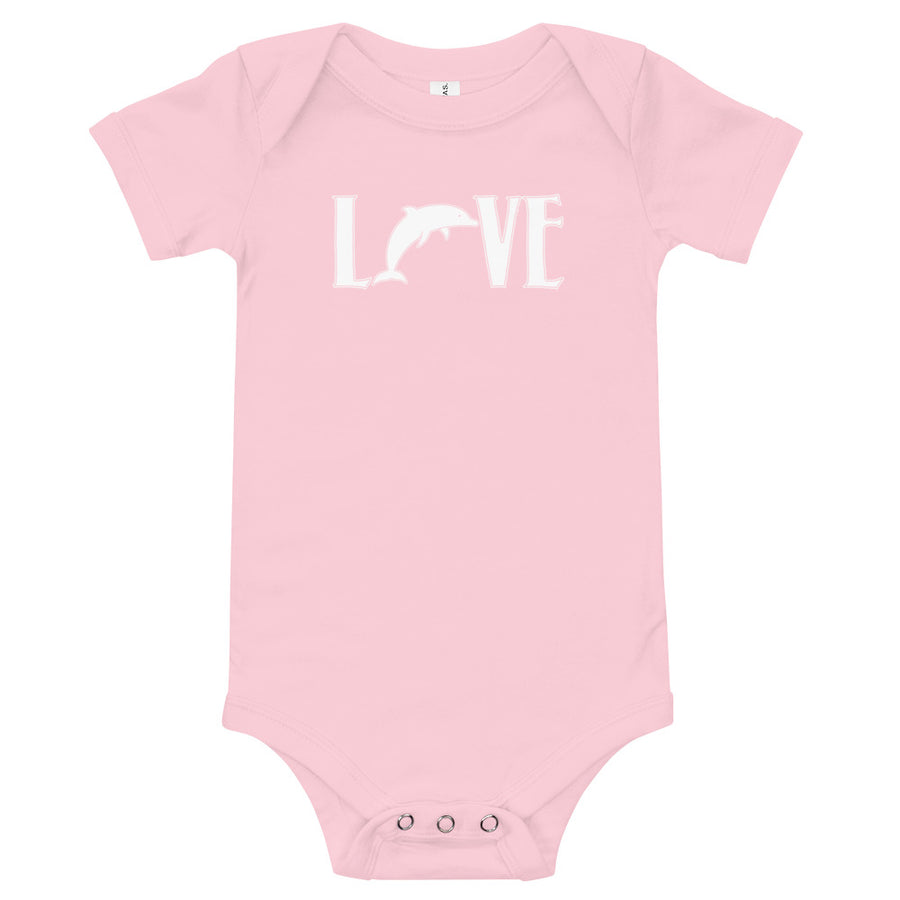 Love Dolphins Baby Onesie