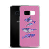 Stary Whales Samsung Case Pink - Splashing Apparel