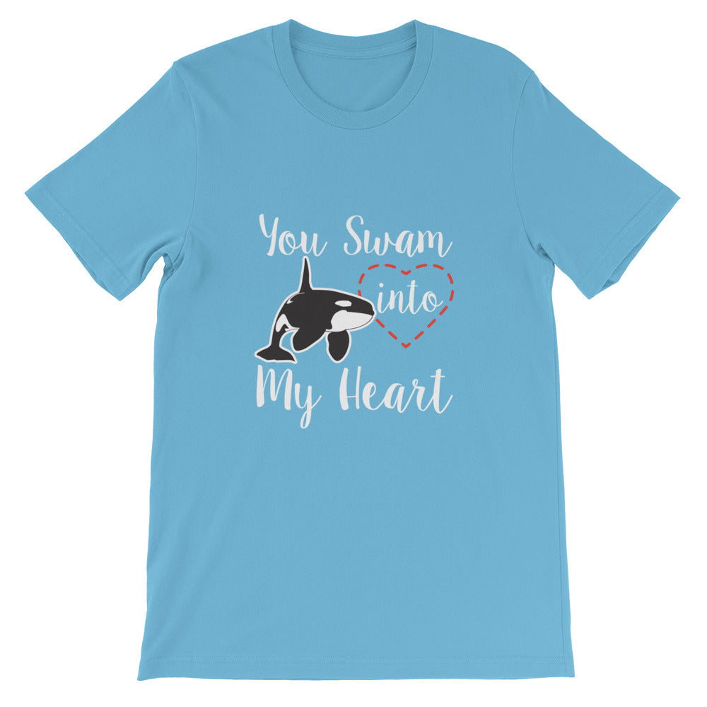 You Swam into My Heart T-Shirt - Splashing Apparel