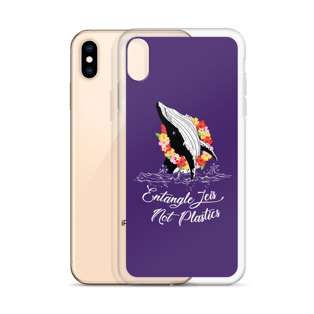 Entangle Leis Not Plastics iPhone Case Purple - Splashing Apparel