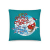 Santa’s Reindolphins Pillow - Splashing Apparel