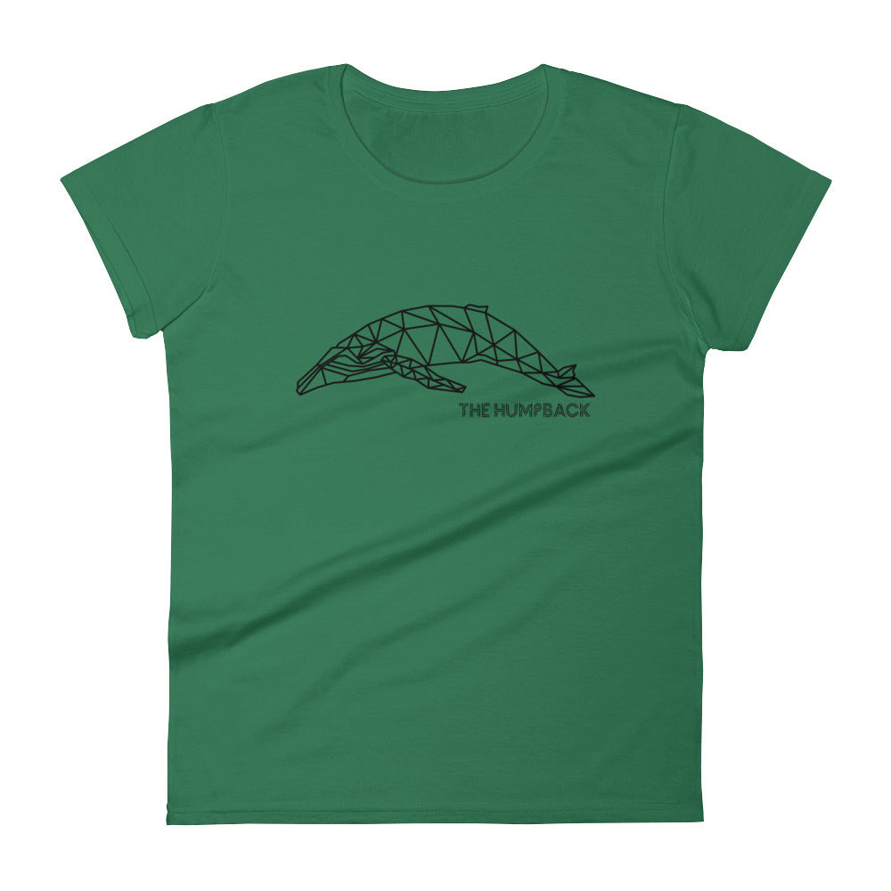 Geometric Humpback Whale Women's Shirt - Splashing Apparel