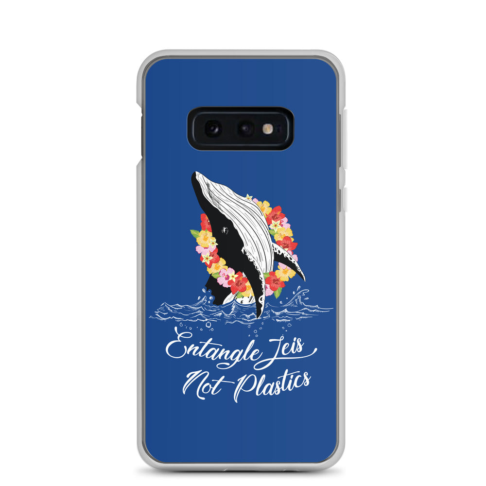Entangle Leis Samsung Case Dark Blue - Splashing Apparel