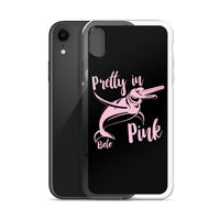 Pretty in Pink iPhone Case Black - Splashing Apparel