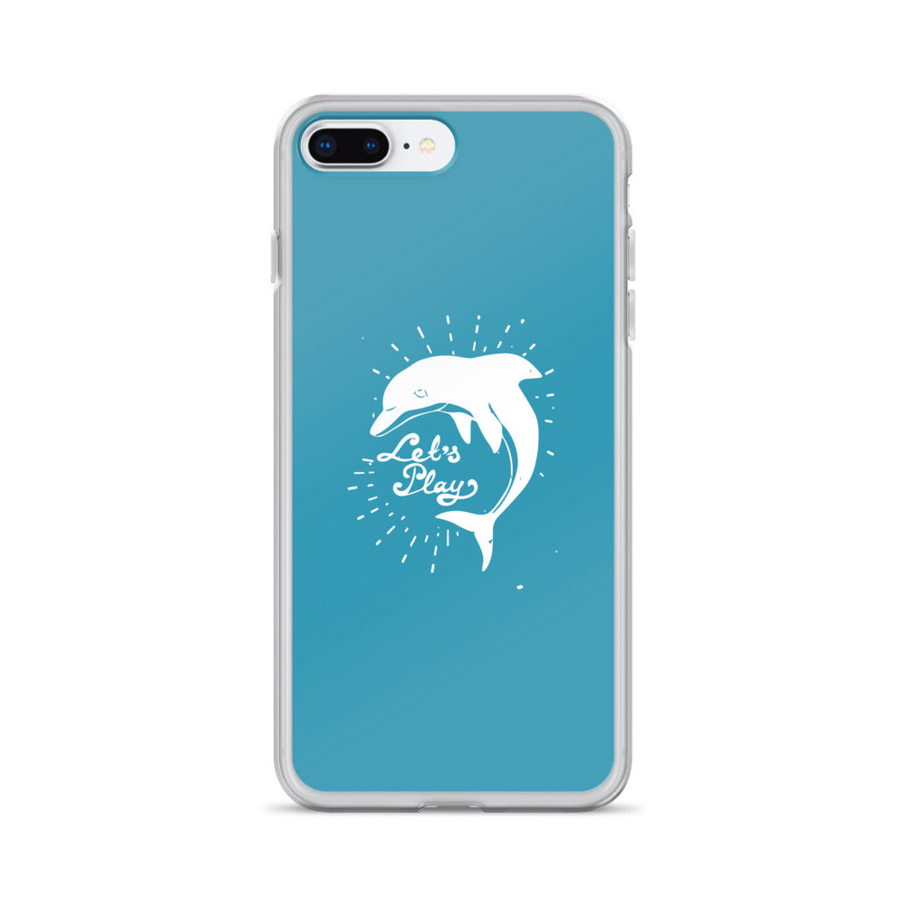 Let's Play iPhone Case Blue - Splashing Apparel
