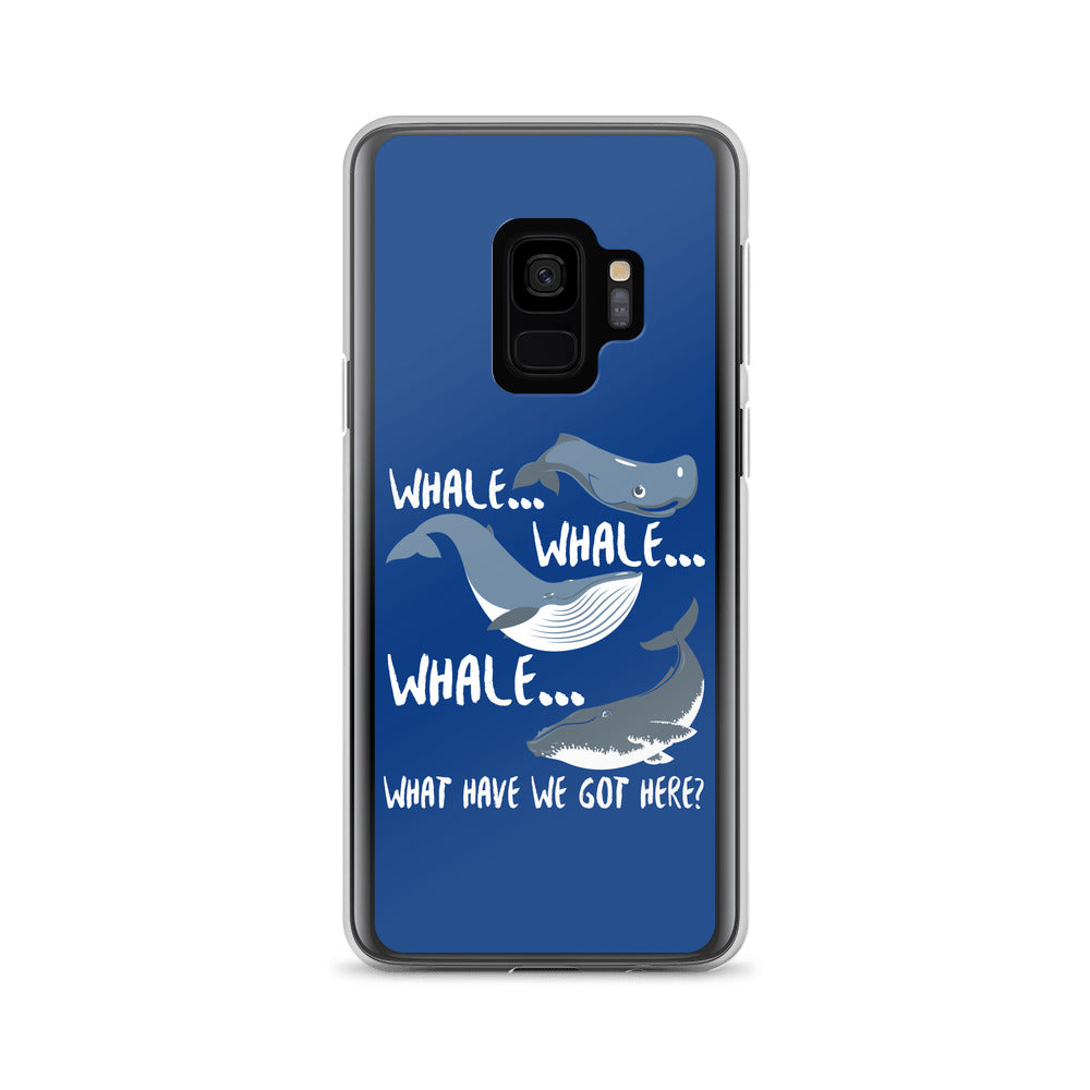 Whale Whale Whale Samsung Case Dark Blue - Splashing Apparel