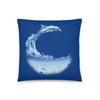 Aqua Dolphin Throw Pillow - Splashing Apparel