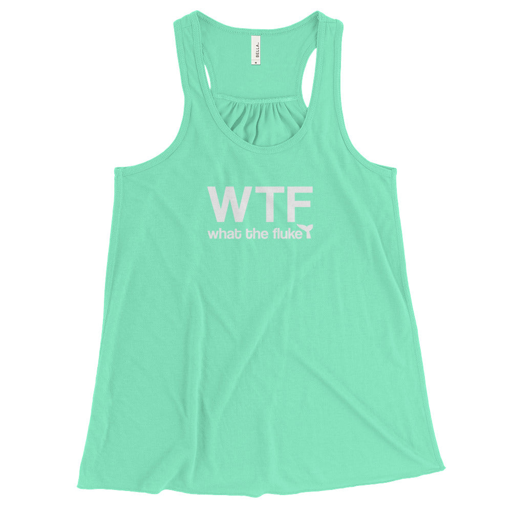 What the Fluke Women's Flowy Racerback Tank - Splashing Apparel