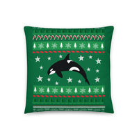 Festive Orca Pillow - Splashing Apparel