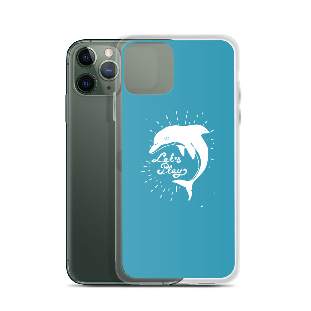 Let's Play iPhone Case Blue - Splashing Apparel