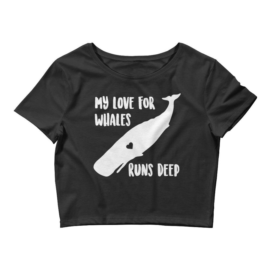 My Love Runs Deep Women’s Crop Tee - Splashing Apparel
