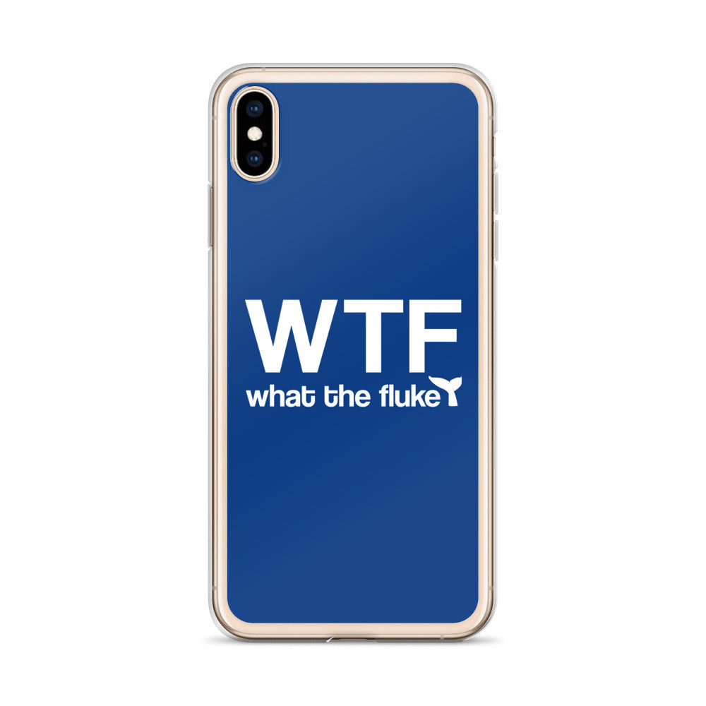 What the Fluke iPhone Case Dark Blue - Splashing Apparel