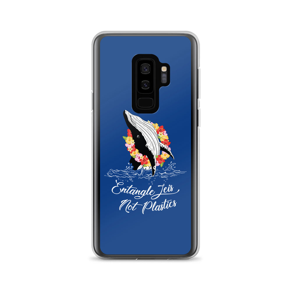Entangle Leis Samsung Case Dark Blue - Splashing Apparel