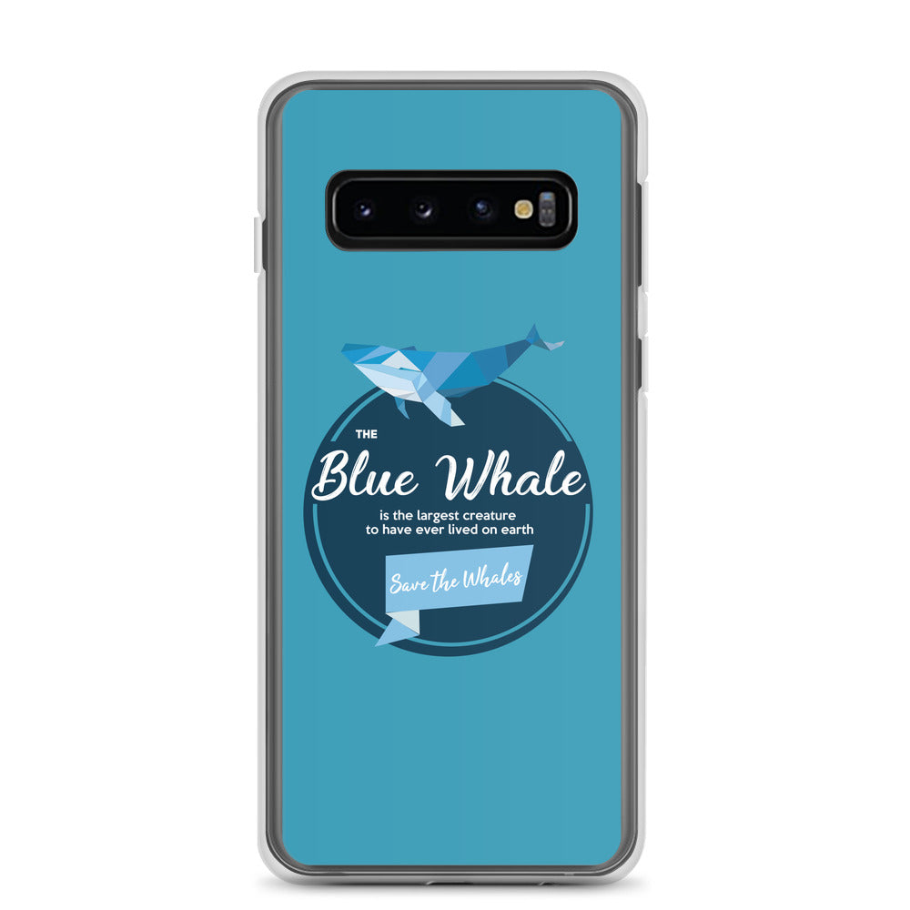 Blue Whale Samsung Case Blue - Splashing Apparel