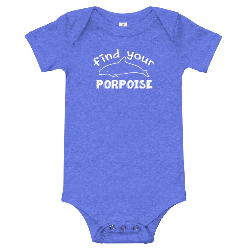 Find Your Porpoise Baby Onesie