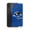 Dream in Black and White iPhone Case Dark Blue - Splashing Apparel
