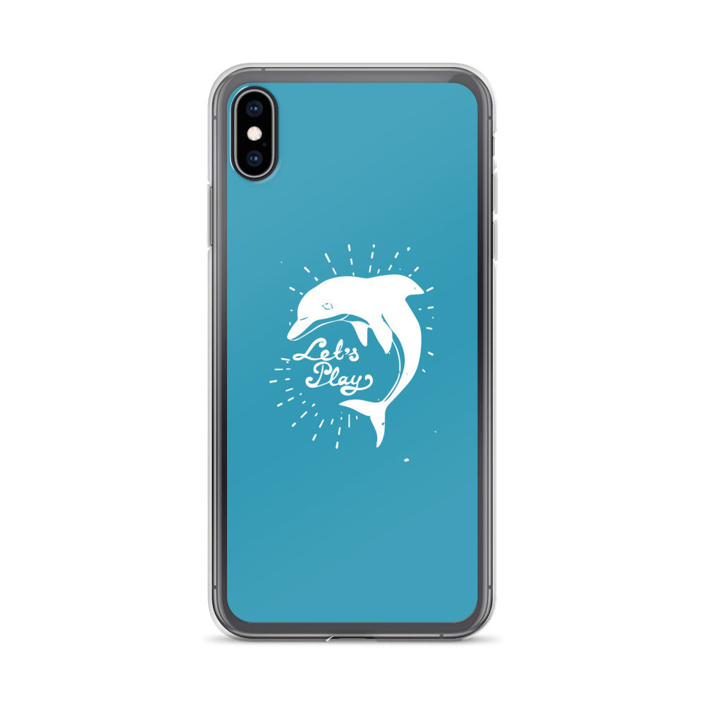 Let's Play iPhone Case Blue - Splashing Apparel